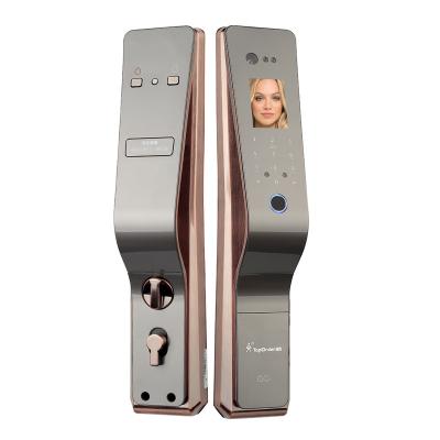 China Intelligent Digital Password Recognition Smart Card Keyless Apartment Face Door Lock With Palmprint for sale