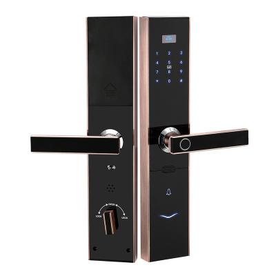 China Apartment Biometric Identification Fingerprint Exterior Door Lock for sale