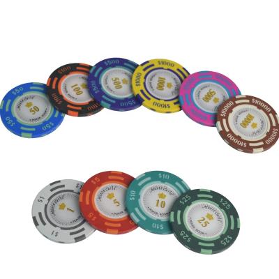 China Clay Clay Hot Sale Rounders Poker Chips High Quality Poker Chips Logo Wholesale Poker Chips 14g for sale