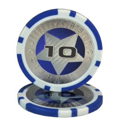 China Baccarat 10g Custom Made Promotional ABS Acrylic Rectangle Quality Ascona Clay Compression Poker Chip Sets With Rfid Poker Chips Box for sale