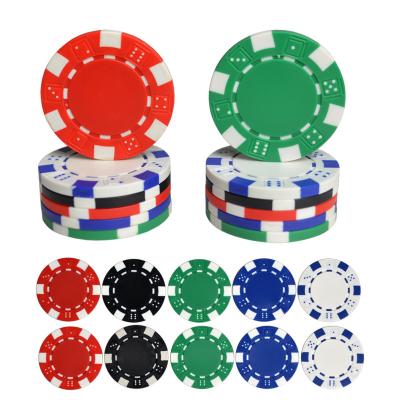 China Factory custom made high quality ABS 11.5g embedded metal poker chips wholesale plastic printable poker chips for sale