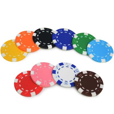 China ABS Casino ABS Poker Chip Texas Hold'em Poker Metal Coins Set Poker Accessories for sale