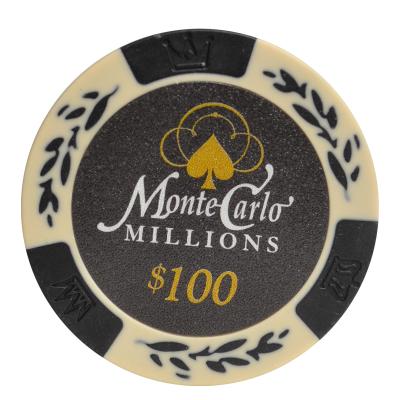 China Canyon Individually Sno Chips Design Montecarlo Ceramic Bluff Clay Custom 14g 0.25 Poker Chips 100 Pcs Suppliers for sale