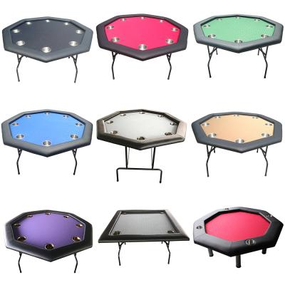 China 48*18*30 Inch Foldable Poker Table Top Espn Poker Texas Hold'em Table Wholesale They Table Poker 120*120*75cm for sale