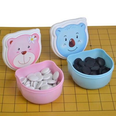 China Hot Plastic Puzzle Gomoku Cartoon Vanish Sets With Paper/Box Chess Board Elementary School Chess Beginners &Plastic For Children Parent-child for sale