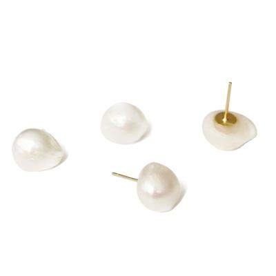 China FASHIONABLE European and American Style Baroque Shaped Pearl Earrings Woman Accessories for sale