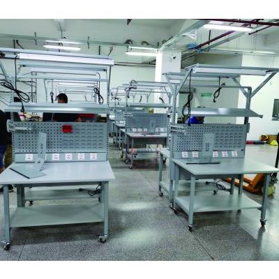 China Machinery repair shops ESD mobile phone repair table workshop anti-static workbench for sale