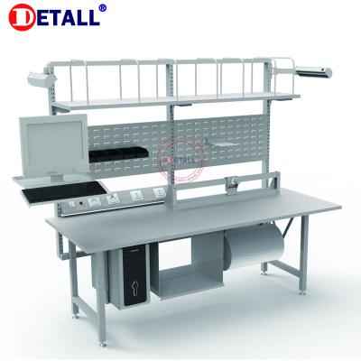 China Workshop factory warehouse assembly line packing bench ESD packing table with customized service for sale