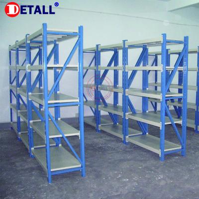 China Suitable For Medium Duty Outdoors Industrial Metal Warehouse Storage Boltless Tire Adjustable Steel Shelf With Long Span for sale