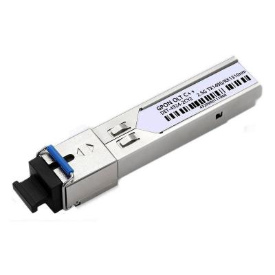 China FTTH GPON C++ 2.5G/1.25G 1490nm/1310nm 20km SC GPON OLT SFP Connector for sale