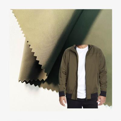 China 100% Polyester Memory RPET Fabric Woven Imitate Memory Polyester Fabric For Anorak for sale