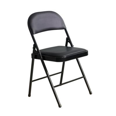 China Metal Collapsible Folding Padded Chair With Bulk Footrest for sale