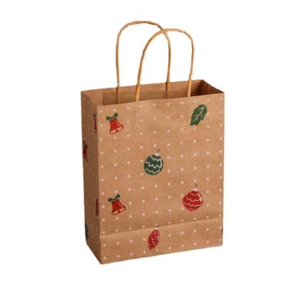 China New Materials Factory Design Brown Recycled Paper Bags With Handles Cake Customized Paper Bag for sale