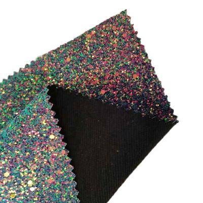 China High Quality Shiny Waterproof Mix Color Polyester Glitter Materials For Fashion Lady Shoes And Glitter Purses for sale