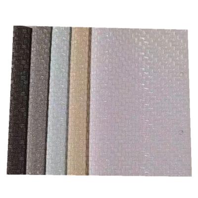 China Film Surface Effect PU Shiny Synthetic Materials Waterproof Classic Weave Design For Shoes And Bags for sale