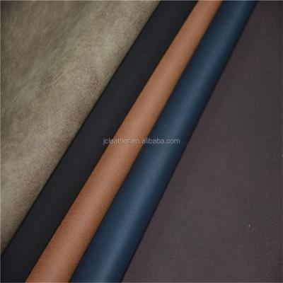 China Yangbuck Abrasion-Resistant PU Leather In Double Color Effect For High Quality Shoes Upper for sale