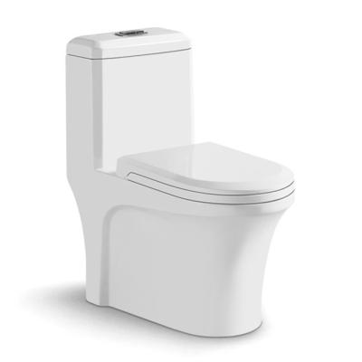 China Double-Flow Bathroom Hotel Ware WC Ceramic Commode Toilet Siphonic Floor Mounted Toilet Bowl Sanitary Ware for sale