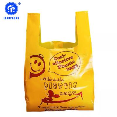 China biodegradable & 100% compostable compostable cornstarch food packaging bag, cheap plastic t-shirt bag for sale