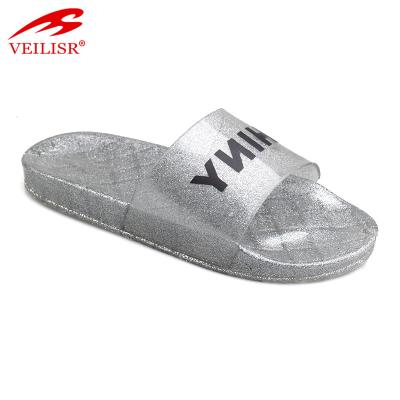 China Summer Lightweight Hotel Chancletas Clear PVC Jelly Slide Sandals Men Slippers for sale