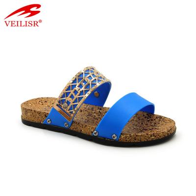 China Lightweight Ladies PVC Outdoor Plastic Slippers Women Summer Flat Slide Sandals for sale