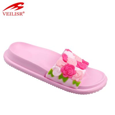 China Lightweight Chancletas Custom Printed Kids PVC Slippers Kids Slides Sandals for sale