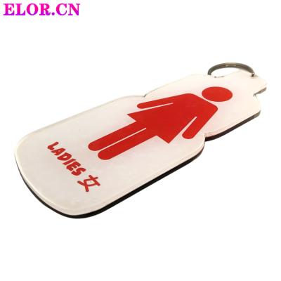 China Anime Advertising Custom Character Star Acrylic Key Chain Pendant Peripheral Cartoon LOGO Pattern Custom Gift 3.5cm*5cm for sale