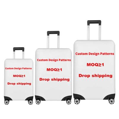 China For Luggage Bags Transparent Elastic Suitcase Accessories Rubber Holder Bag Covers Protector Sublimation Blank for sale