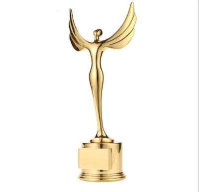 China Wholesale Artificial Europe Emmy Metal Trophy Music Metal Trophy Gold Metal Trophy 29cm for sale