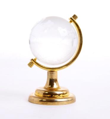 China Europe 100mm Modern Crystal Ball Pendant Light 3d Solar System Crystal Ball Earth Globe Crystal Ball for sale