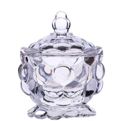 China Sustainable Glass Candy Jar With Lid Luxurious Candy Jar Ceramic Candy Jar for sale