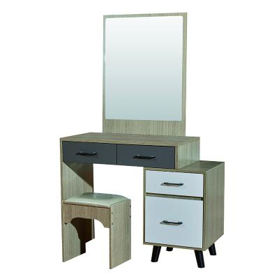 China Modern Flip Top Pb Melamine Wooden Extendable Furniture Dresser Mirror Designs Dressing Table Mirror for sale