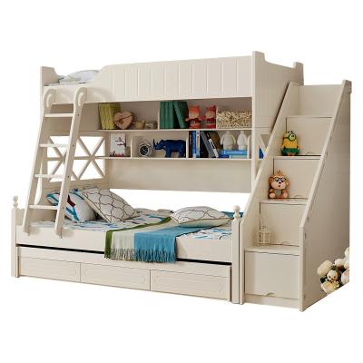 China Contemporary Children's Combination Bed Environmental Protection Material Plank Bunk Bed With Storage Function for sale