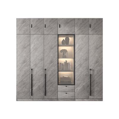 China Modern minimalist wardrobe bedroom storage cabinet Nordic two-door minimalist style large wardrobe for sale