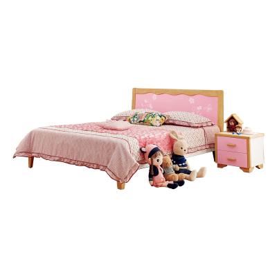 China Modern Restroom Beds Kids Bedroom Pink Furniture For Girls Children Bed for sale