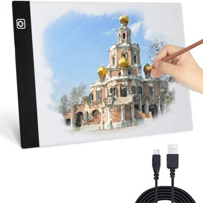 China Tattoo A4 LED Light Box USB Tracer Operate Adjustable LED Light Tablet Panel Pad for 5D DIY Diamond Painting for sale