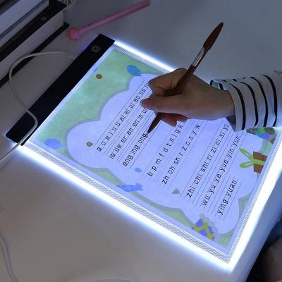 China Creative Tattoo Children's Tool Educational Toy Gifts A4 USB Drawing Painting Tablet Led Discovery Light Protection For Children for sale