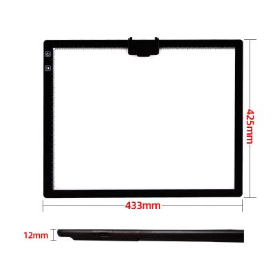 China Pattern Trace/Battery USB Cable LED Stencil Panel Tattoo Adjustable Built-in Portable Drawing Discovery Light Box /design /art A3 Size Graphic Lightness for sale