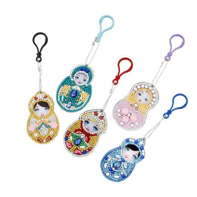 China Cartoon A set 5PCS Diamond Painting Pendant of beautiful and elegant beauty children for sale