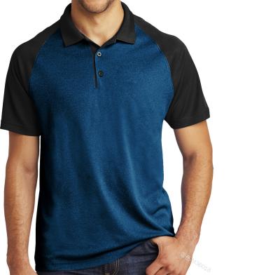 China China Factory Anti-pilling High Quality Color Block Anti-pilling Cool Dry Golf Sports Polo Shirt Men for sale