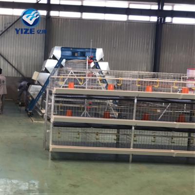 China Easily Install 2021 Hot Sale Broiler Cage Galvanized Cage Poultry Farm Animal Chicken Farms for sale