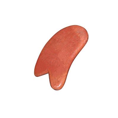 China Facial Massage Gua Sha Bian Stone Red Body Fashion Design Wholesale Guasha Therapy Massager for sale