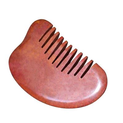 China Cheap Travel Portable Gua Sha Bian Stone Guasha Massage Comb Professional Manufacturing Main for sale