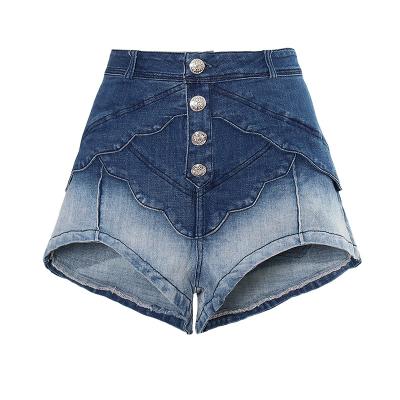 China Others 2021 Summer Fashion Street Wear Female Butt Lift Up Skinny Denim Pants Retro High Waisted Shorts Jeans for sale