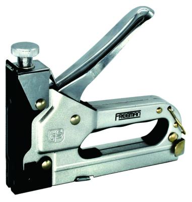 China Craft Materials Freeman All Steel Heavy Duty Manual Upholstery Staple Gun Tacker for sale