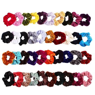 China Friendly Material/Luxury High Quality Satin/New Fashion Net Hair Rope Elastic Ponytail Scrunchies For Women Hair Scrunchies for sale