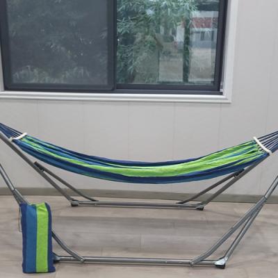 China 200 x 83 x 113Cm Economic Adults Custom Design Thick Outdoor Canvas Foldable Hammock for sale