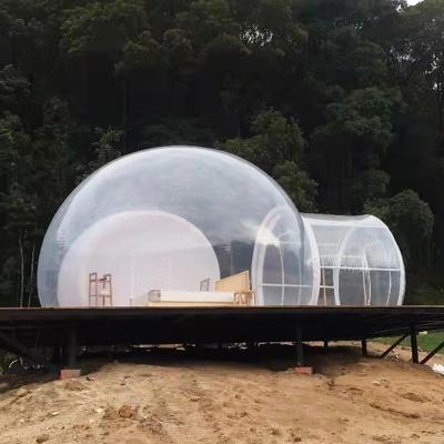 China High Quality Waterpoof Economic Customize Clear PVC Inflatable Dome Bubble Tent Outdoor 10m for sale