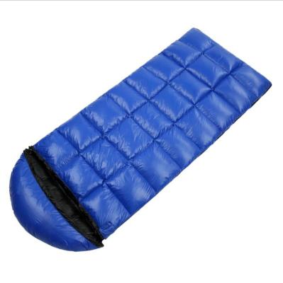 China Custom Wholesale Winter Hybrid Type Waterproof Luxury Down Feather Sleeping Bag With Zipper for sale