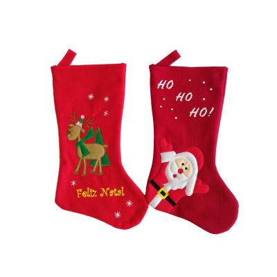 China 2019 Fashion New Design Hot Sale Christmas Stocking Sock For Decor for sale