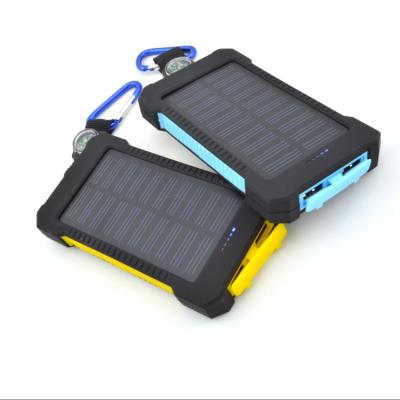 China Powerbank 20000mah Charger 10000mAh Waterproof Waterproof Solar Power Bank Mobile Power Banks For Mobile Phone for sale